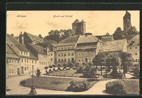 AK Stolpen, Blick auf Markt & Schloss