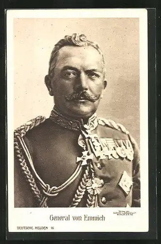 AK Heerführer General von Emmich in Uniform