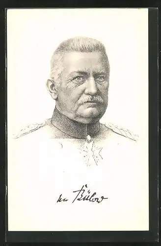 AK Heerführer Generaloberst von Bülow in Uniform