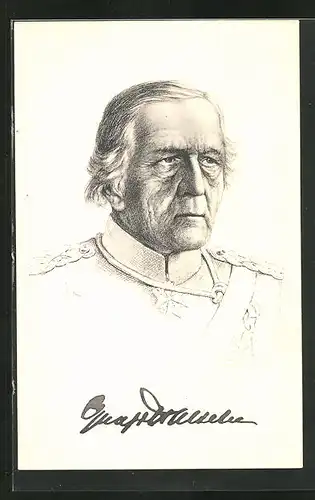 AK Heerführer Generalfeldmarschall von Haeseler in Uniform