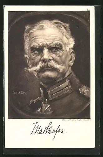 AK Heerführer General von Mackensen in Uniform, Der Krieg 1914-15