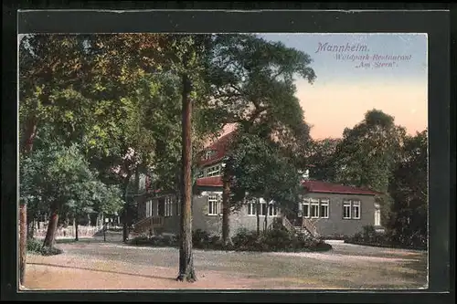 AK Mannheim, Waldpark-Restaurant Am Stern