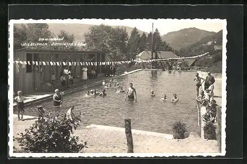 AK Ottenhöfen /Schw., Hotel Sternen, Schwimmbad