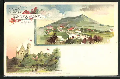 Lithographie Görlitz, Gasthaus Landeskrone