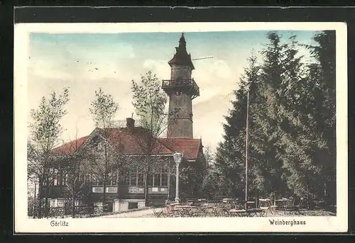 AK Görlitz, Gasthaus Weinberghaus