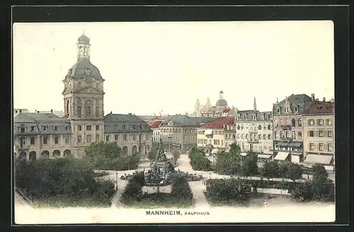 AK Mannheim, Kaufhaus am Paradeplatz