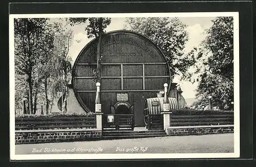 AK Bad Dürkheim a. d. Weinstrasse, Gasthaus Das grosse Fass