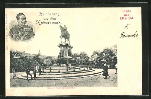 AK Elberfeld, Kaiser Wihelm-Denkmal