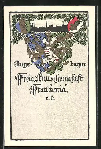 AK Augsburg, Freie Burschenschaft Frankonia e. V., Studentenwappen