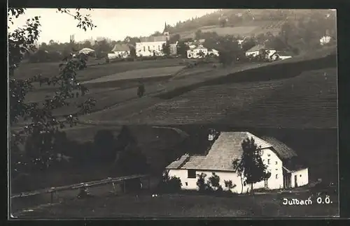 AK Julbach, Ortsansicht mit Kirche