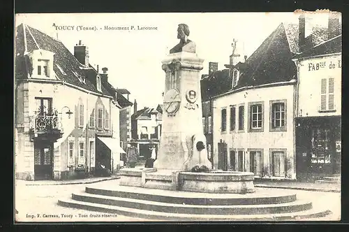 AK Toucy, Monument P. Larousse