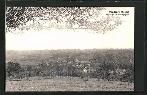 AK Vaudeurs, Paysage de Bourgogne