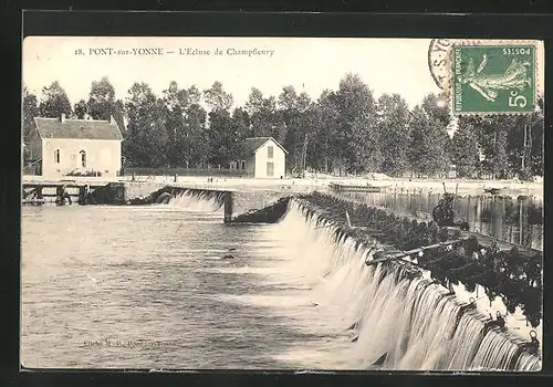 AK Pont-sur-Yonne, L`Ecluse de Champfleury
