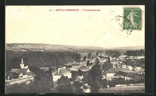 AK Aisy-sur-Armancon, Vue panoramique