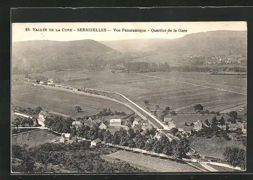 AK Sermizelles, Vue Panoramique - Quartier de la Gare