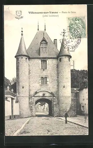 AK Villeneuve-sur-Yonne, Porte de Sens