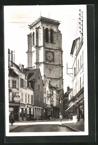 AK Tonnerre, Notre-Dame, Place du Centre