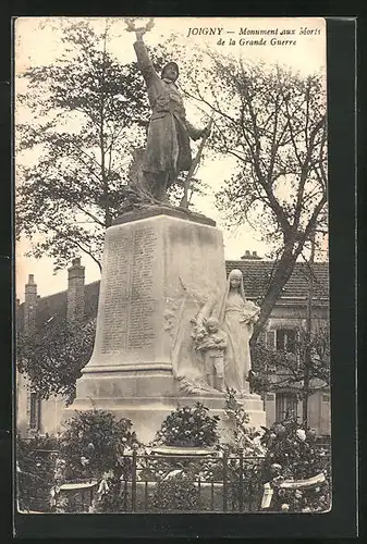 AK Joigny, Monument aux Morts de la Grande Guerre