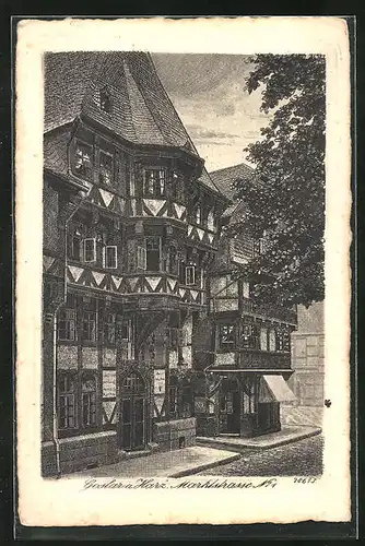 AK Goslar, Fachwerkhaus in der Marktstrasse Nr. 1
