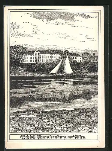 AK Augustenburg, Schloss Augustenburg auf Alsen