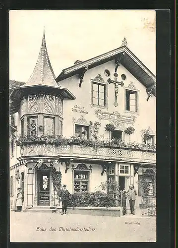 AK Oberammergau, Haus des Christusdarstellers