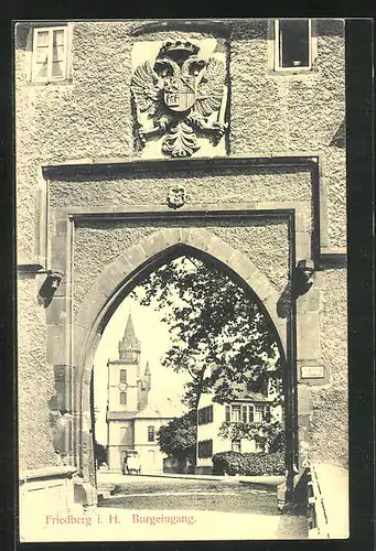 AK Friedberg i. H., Burgeingang