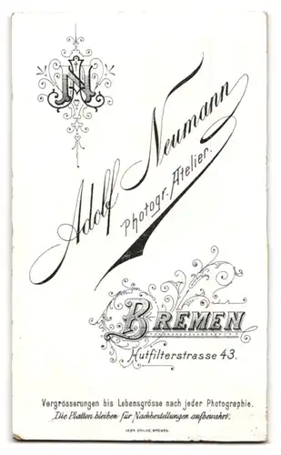 Fotografie Adolf Neumann, Bremen, Hutfilterstr. 43, Portrait frecher blonder Bube & süsses blondes Mädchen