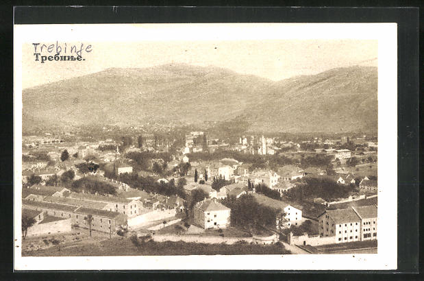 AK Trebinje, Ortsansicht aus der Vogelschau Nr. 10550228