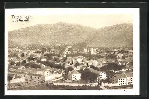 AK Trebinje, Ortsansicht aus der Vogelschau