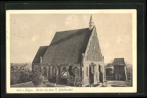 AK Wiek a. Rügen, Kirche aus dem 13. Jahrhundert