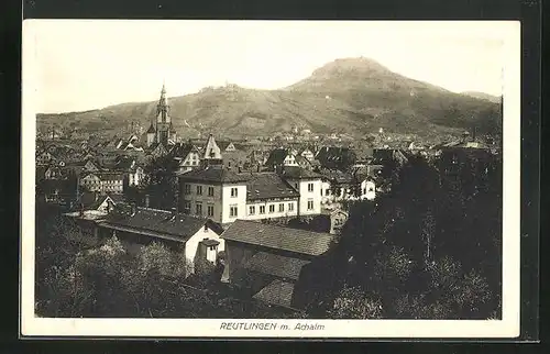 AK Reutlingen, Gesamtansicht mit Achalm