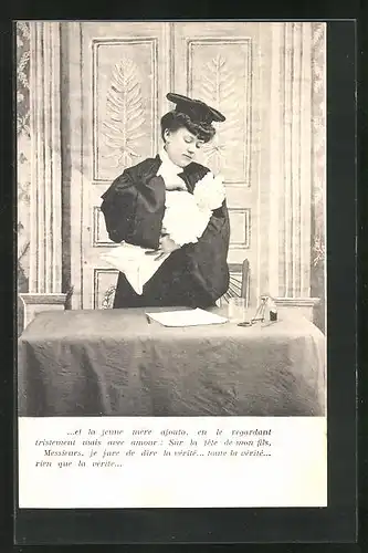 AK Emanzipation, das Kind auf dem Arm der Juristin