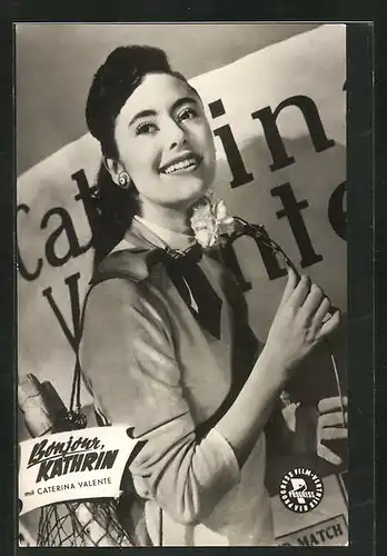AK Musikerin Caterina Valente in dem Film Bonjour, Kathrin