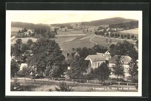 AK Auerbach i. V., Blick auf Bad Brunn