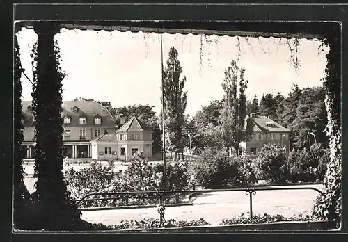 AK Bad Saarow-Pieskow, Blick auf den Bahnhofsplatz