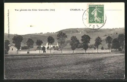 AK Chablis, Vue generale des Cotes Grenouilles