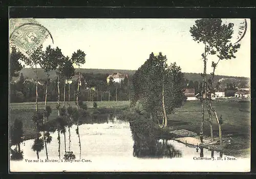 AK Arcy-sur-Cure, Vue sur la Riviere