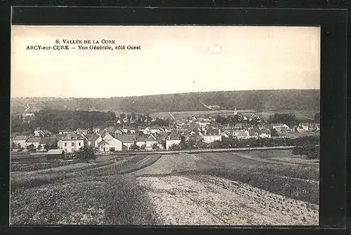 AK Arcy-sur-Cure, Vallee de la Cure, Vue Generale cote Ouest