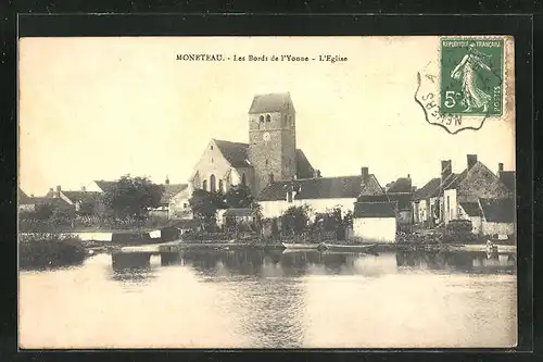 AK Moneteau, Les Bords de l`Yonne, L`Eglise