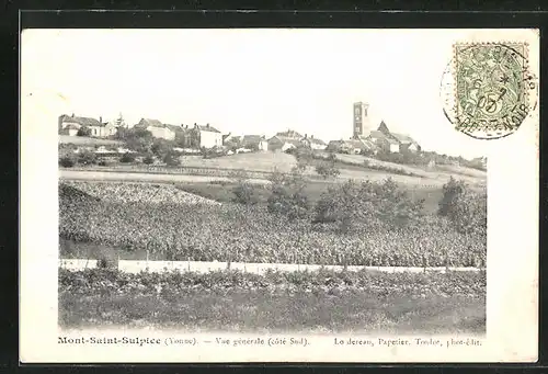 AK Mont-Saint-Sulpice, Vue generale, L`Eglise