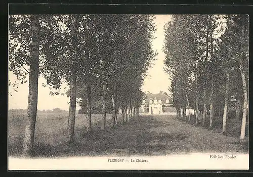 AK Perrigny, Le Chateau, auf dem Weg zum Schloss