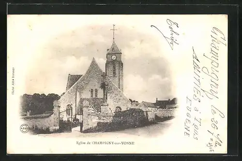 AK Champigny-sur-Yonne, l`Eglise