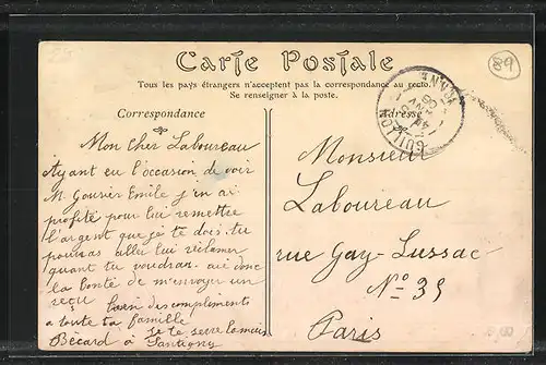 AK Vassy-Sous-Pisy, Vue generale, L`Eglise