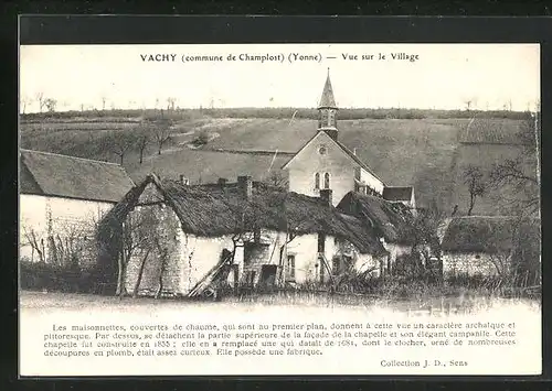 AK Vachy, Vue sur le Village, L`Eglise