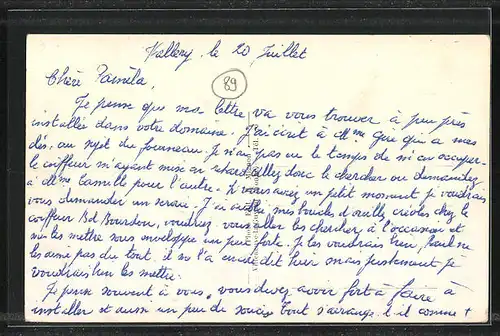 AK Vallery, Le Chateau, Epoque Renaissance