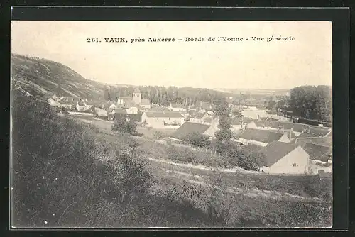 AK Vaux, Bords de l`Yonne, Vue generale