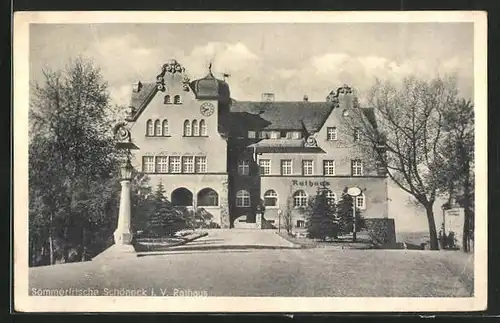 AK Schöneck i. V., am Rathaus