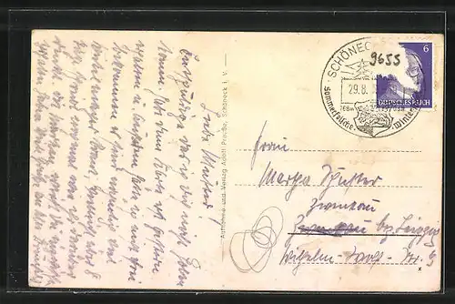 AK Schöneck i. V., am Rathaus