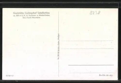AK Schellerhau / Erzgeb., Gasthaus Gebirgshof