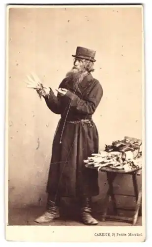 3 Fotografien William Carrick, St. Petersburg, Petite Morskoi Russische Typen, Händler